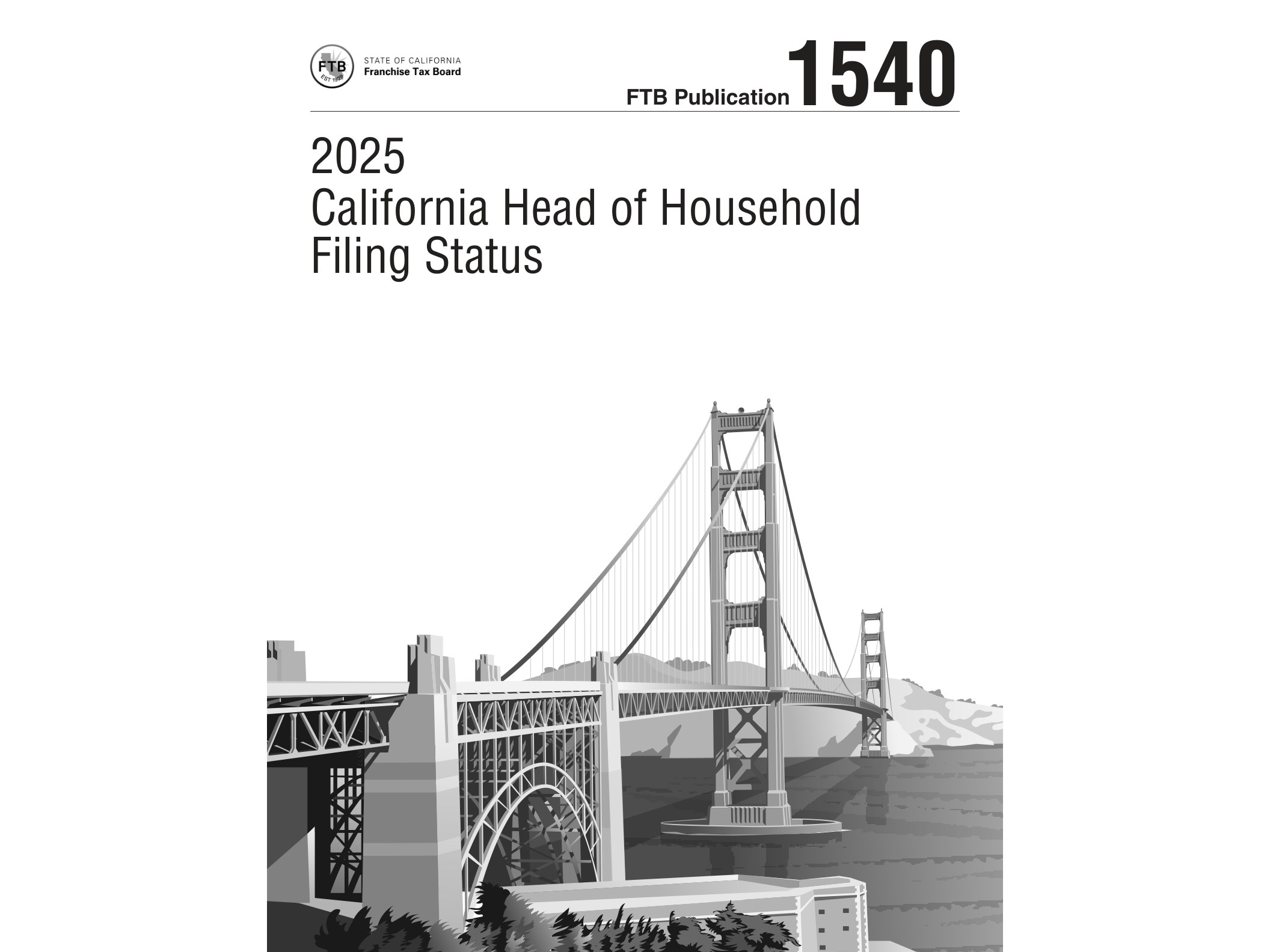 1540 2025 FTB Publication 1540 California Head of Household Filing Status - official form preview, page 1