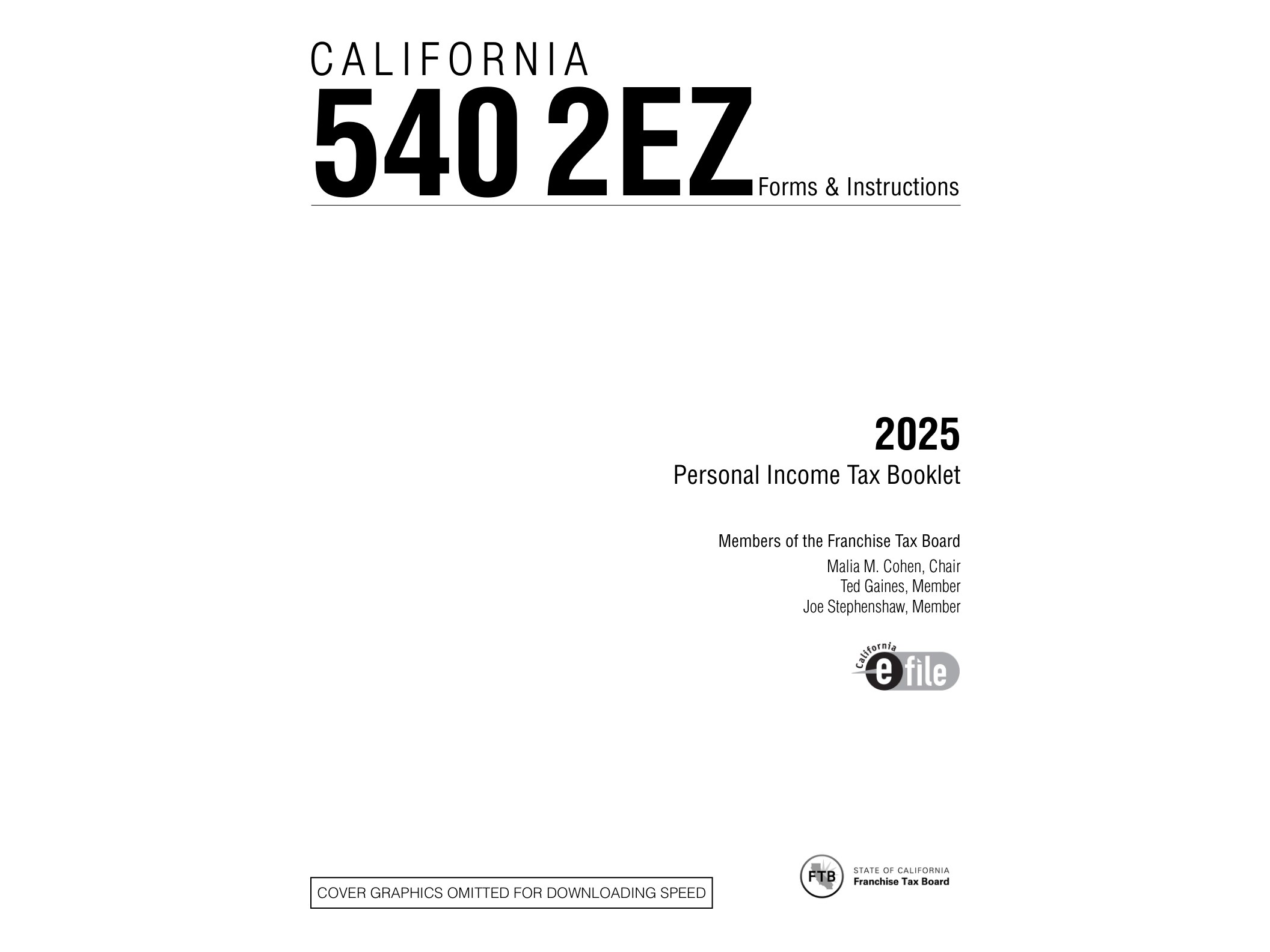 540 2021 California 2EZ Table Head of Household - official form preview, page 1