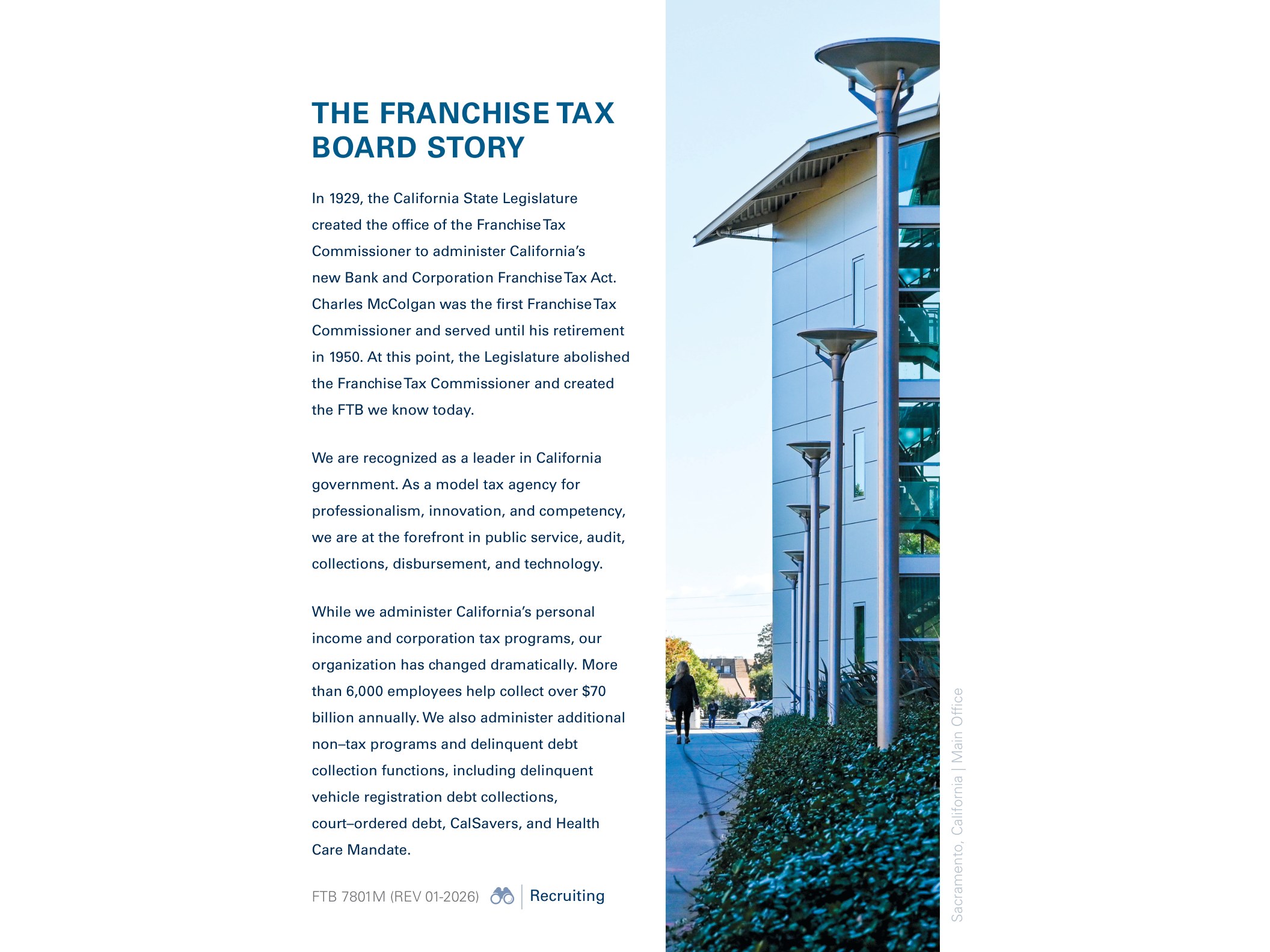 7801M Careers with Franchise Tax Board (FTB 7801 08 2025) - official form preview, page 1