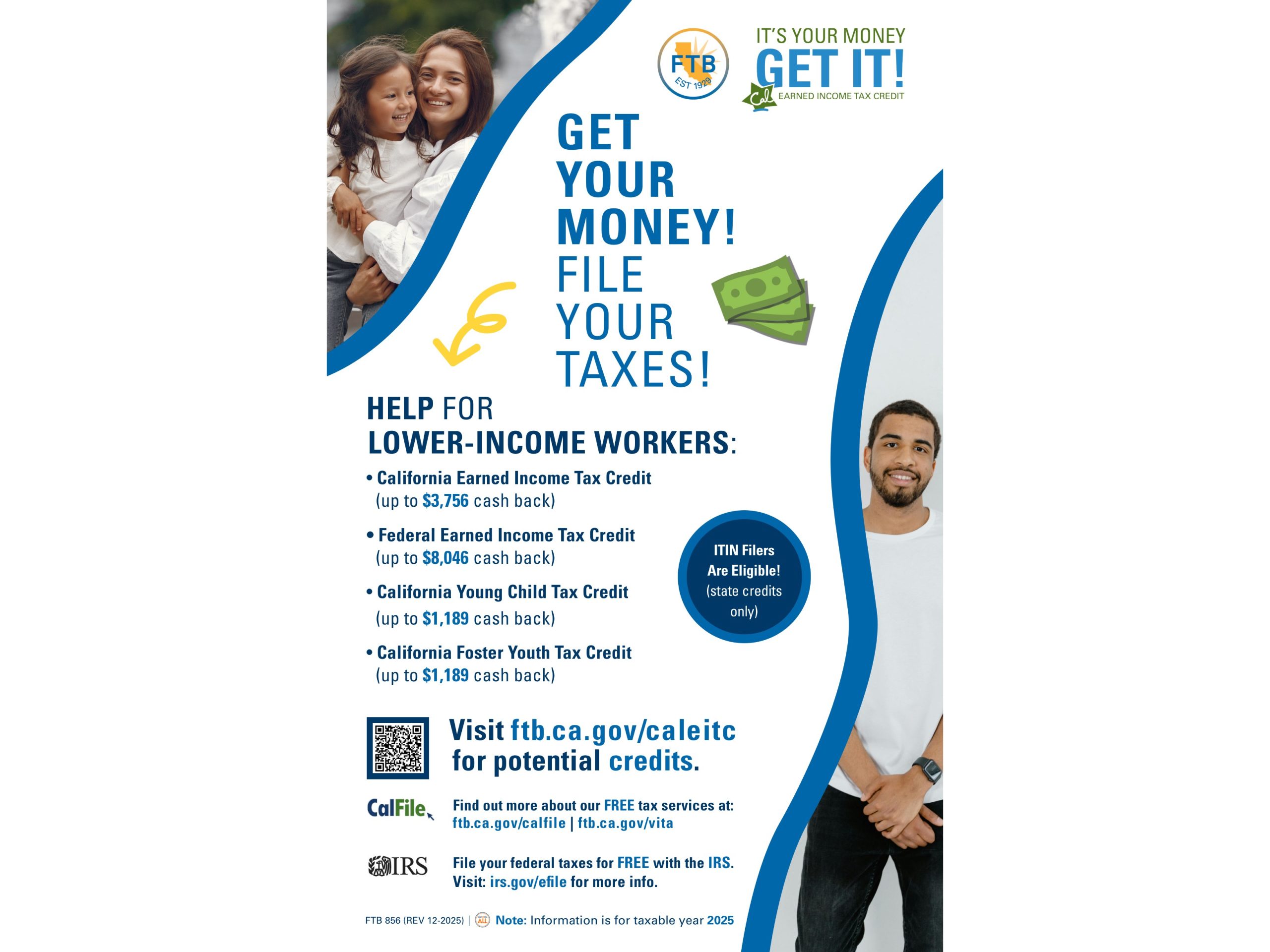 856 Get Your Money! File Your Taxes! - official form preview, page 1